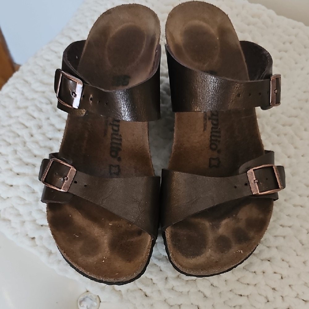 Papillio Brown Leather Sandals